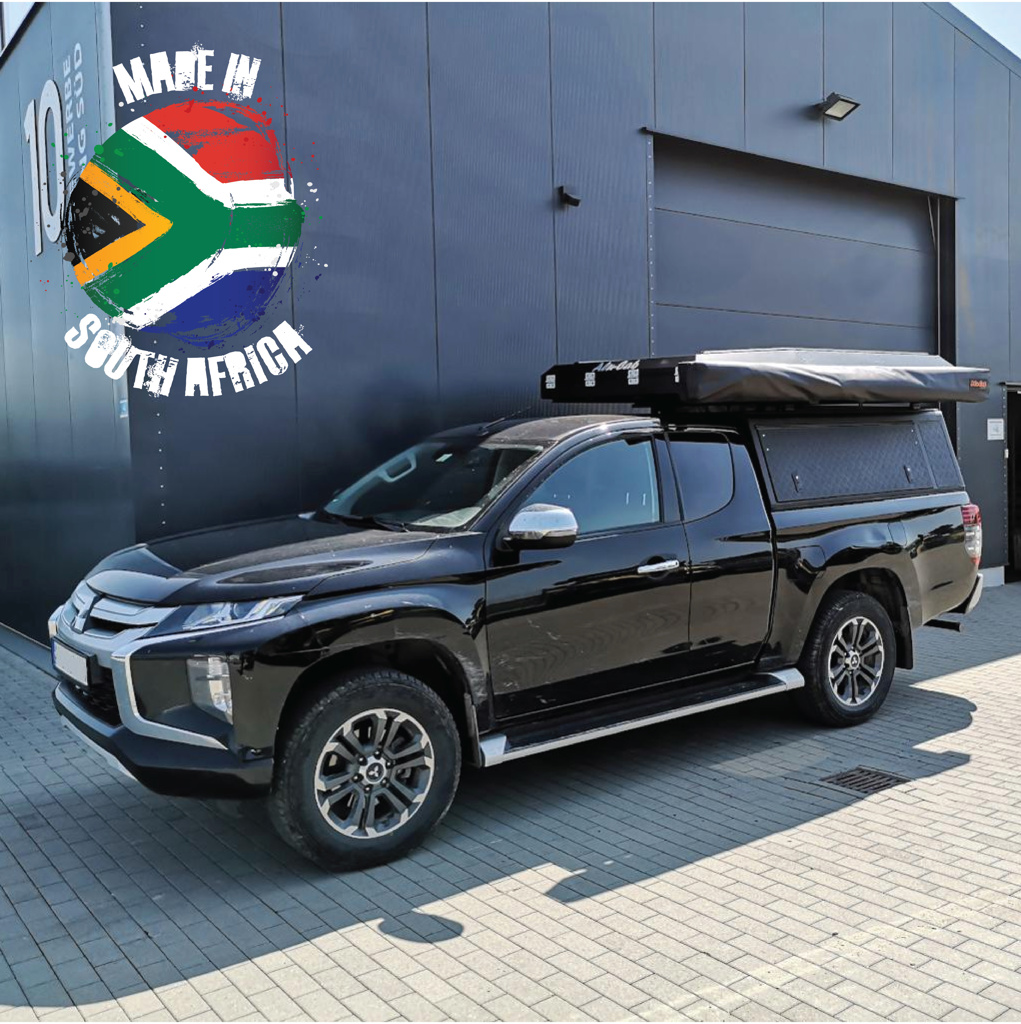 Alu-Cab Hardtop Explorer Mitsubishi L200 2016+ Club-Cab schwarz/ geriffelt Alu-Cab Hardtop Explorer Mitsubishi L200 2016+ Club-Cab schwarz/ geriffelt