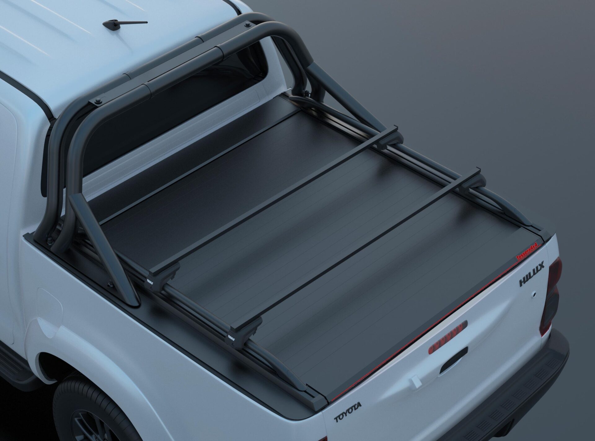 Laderaumabdeckung Tessera SE für Toyota Hilux (Vigo) '03-2005->'06-2016 D/C TESS 150 SE black matt Laderaumabdeckung Tessera SE für Toyota Hilux (Vigo) '03-2005->'06-2016 D/C TESS 150 SE black matt