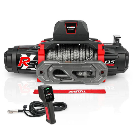 12V X-BULL XRS Winde 13500 LBS (6124 KG) Synthetikseil Offroad 4x4