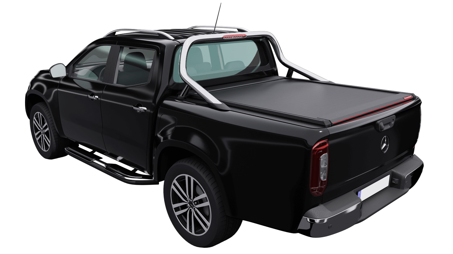 Laderaumabdeckung Tessera SE für Mercedes X-Klasse 2021+ D/C mit OEM Rollbar TESS 15191 SE black matt Laderaumabdeckung Tessera SE für Mercedes X-Klasse 2021+ D/C mit OEM Rollbar TESS 15191 SE black matt