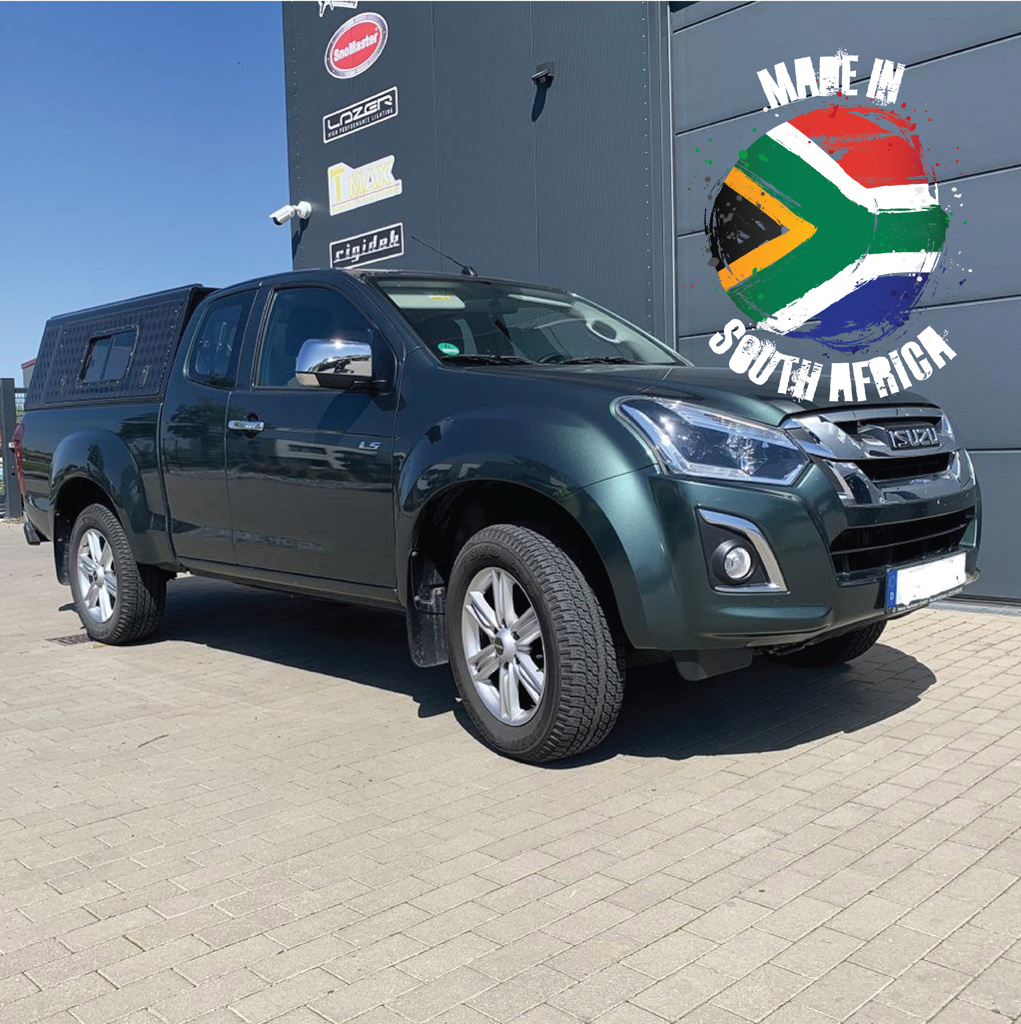 Alu-Cab Hardtop Explorer Isuzu D-Max 2012-2020 Space-Cab schwarz/ geriffelt Alu-Cab Hardtop Explorer Isuzu D-Max 2012-2020 Space-Cab schwarz/ geriffelt