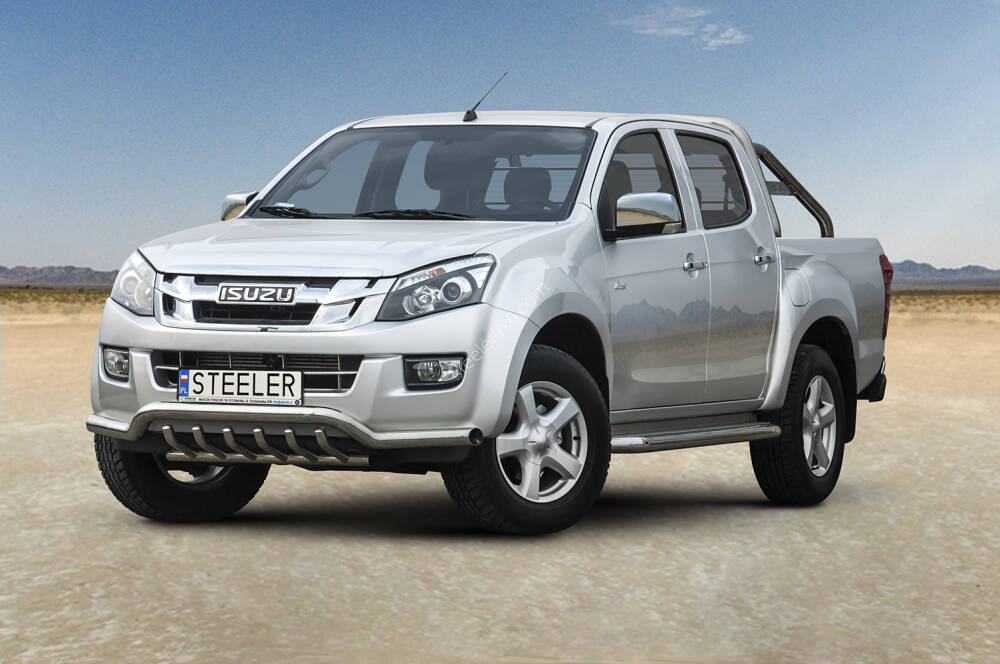 Frontschutzbügel mit Grill bis Kennzeichen - Isuzu D-Max (2012 - 2017 -)