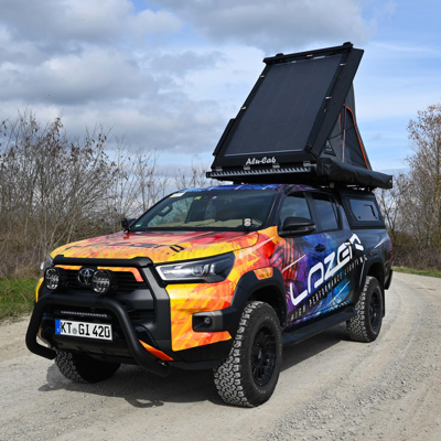 Flexibles Solarpanel "Panda" für Alu-Cab Dachzelte, Hubdächer & Camper - 300W, transparent