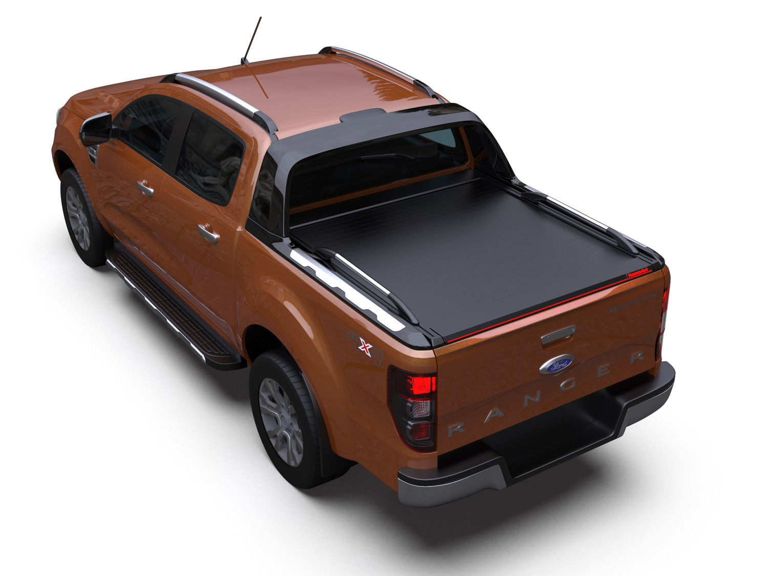 Tessera Roll+ Laderaumabdeckung "Basic" für FORD Ranger WILDTRAK D/C ab 11/2012+ & 2016+& 2020+ TESS 1408 ROLL black matt