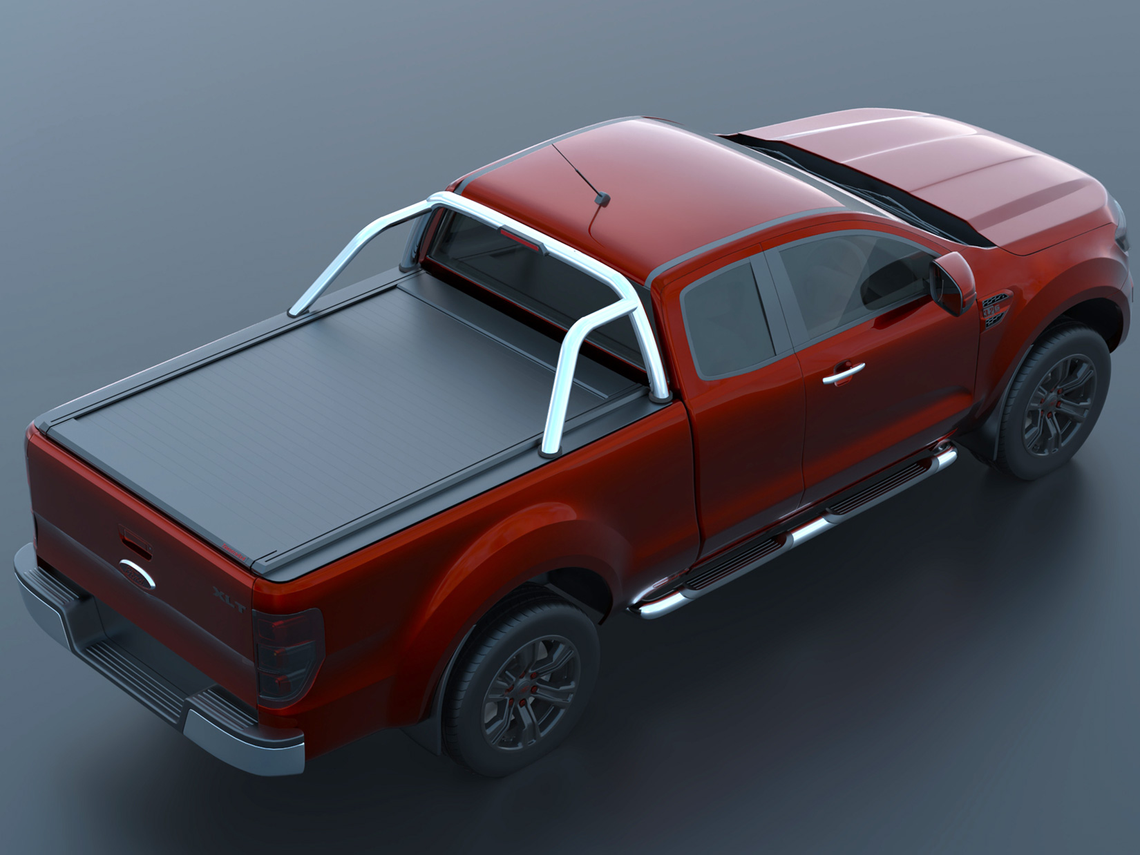 Laderaumabdeckung Tessera SE für Ford Ranger Limited S/C ab 2012+ & 2016+ & 2020+ TESS 1507 SE black matt