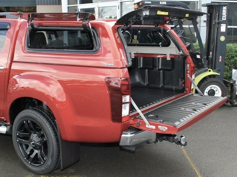 Aeroklas Stylish Hardtop - seitliche Aufklappfenster - Zentralverriegelung - Isuzu D/C 2012-2020 Aeroklas Stylish Hardtop - seitliche Aufklappfenster - Zentralverriegelung - Isuzu D/C 2012-2020