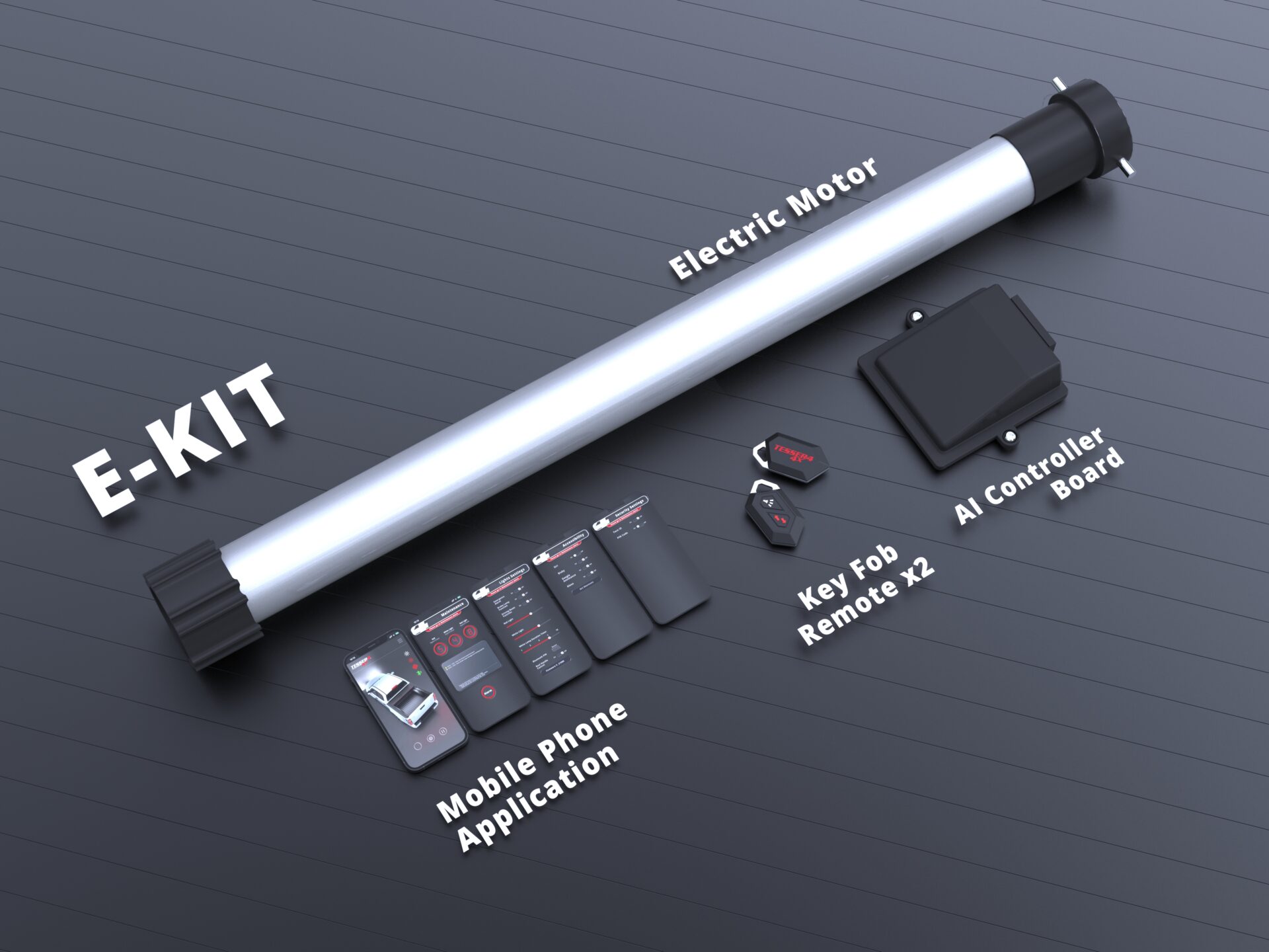 Tessera Roll+ e-kit für Laderaumabdeckung Tessera Roll+ e-kit für Laderaumabdeckung