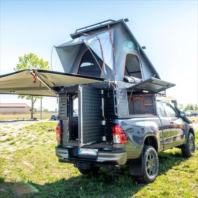 Alu-Cab Canopy Camper Toyota Hilux Revo X/Cab ab 2016+ in schwarz