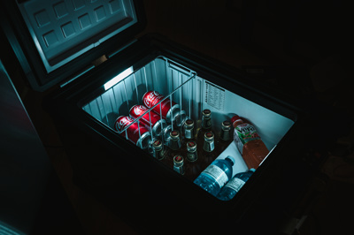Iceco APL 55 Kompressor-Kühlbox, zwei Fächer (AC+DC)