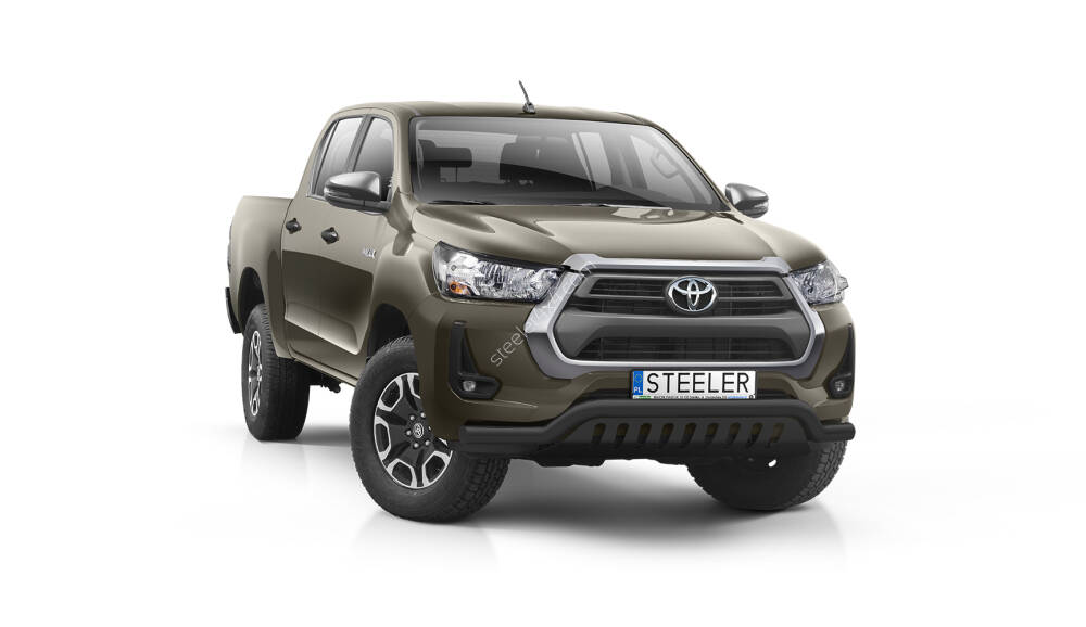 Frontschutzbügel mit Blech bis Kennzeichen - Toyota Hilux (2021 -)
