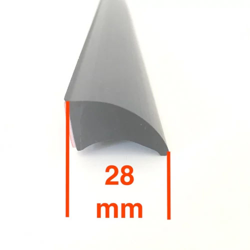 Kotflügelgummilippe 28 mm Kotflügelgummilippe 28 mm