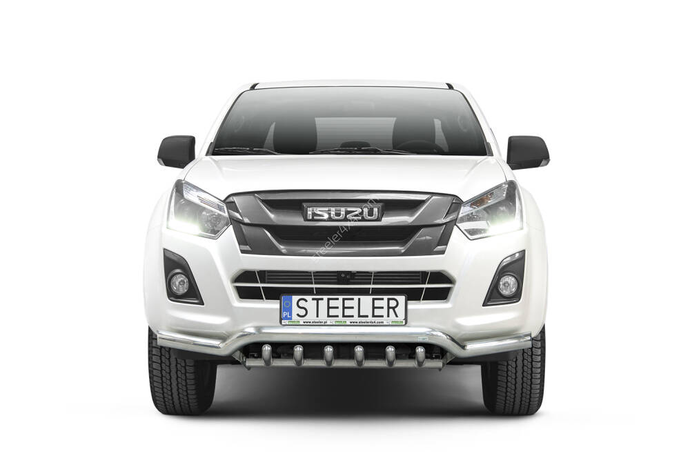 Frontschutzbügel mit Grill bis Kennzeichen - Isuzu D-Max (2012 - 2017 -)