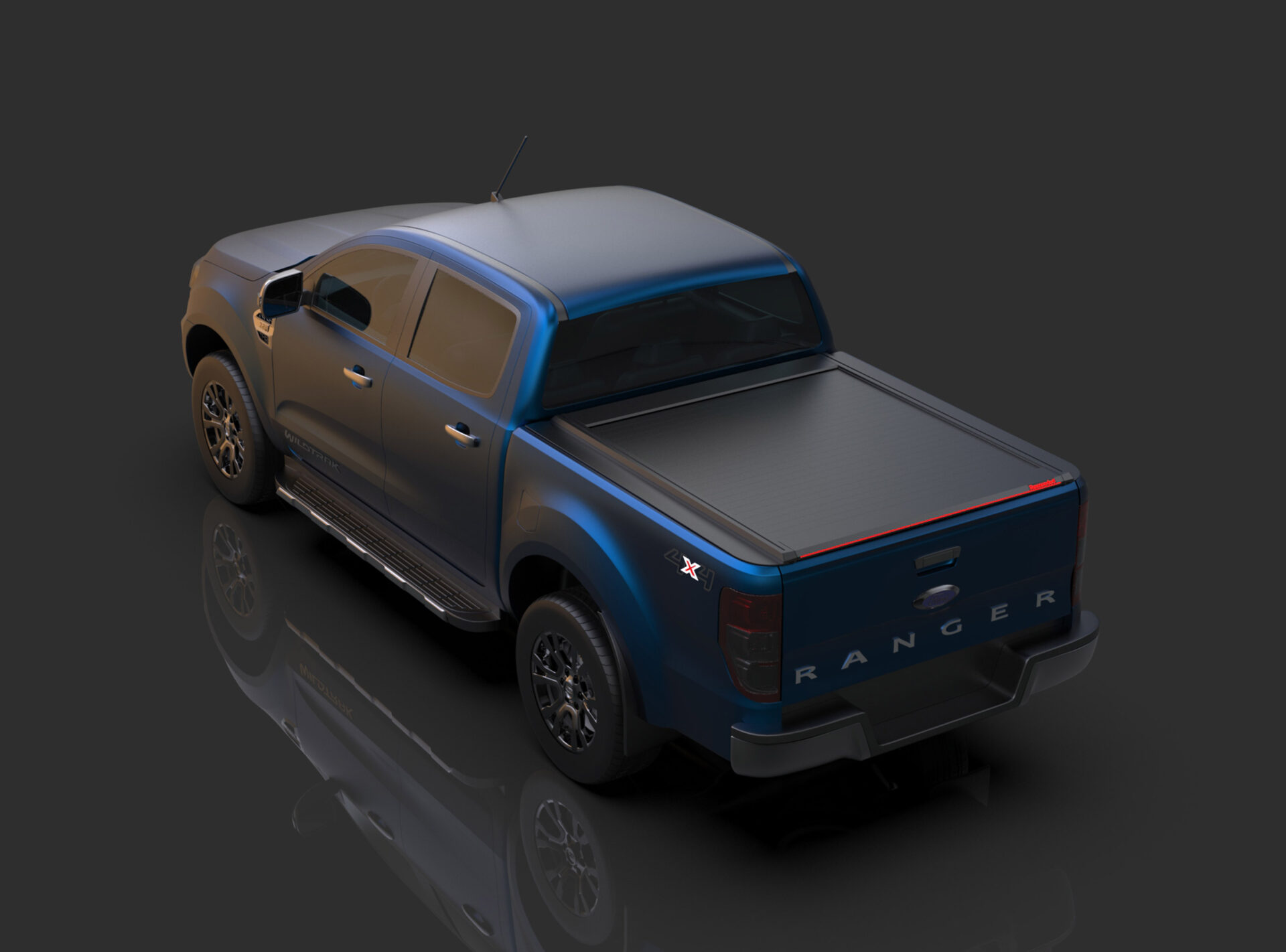 Laderaumabdeckung Tessera SE für Ford Ranger XL/XLT D/C ab 2012+ & 2016+ & 2020+ TESS 1506 SE black matt