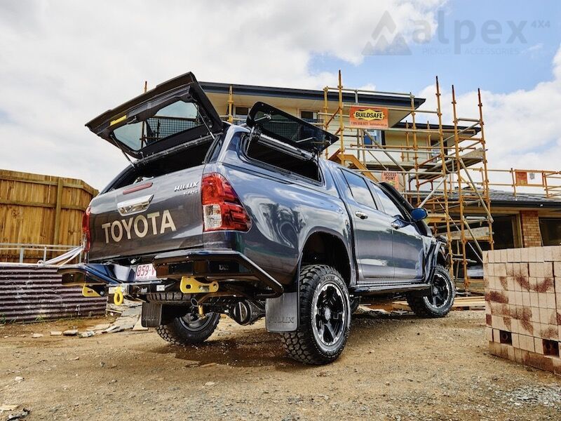 Aeroklas Stylish Hardtop - seitliche Aufklappfenster - Toyota D/C 2015- Aeroklas Stylish Hardtop - seitliche Aufklappfenster - Toyota D/C 2015-