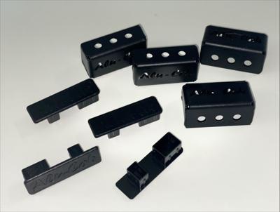 Alu-Cab Füße für Querträger 60mm in Schwarz (4 Stk) Alu-Cab Füße für Querträger 60mm in Schwarz (4 Stk)