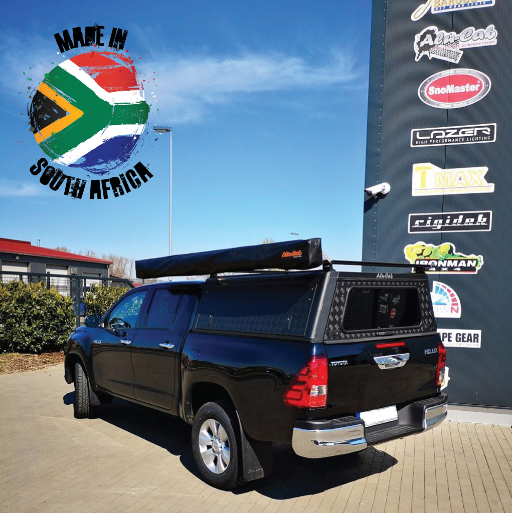 Alu-Cab Hardtop Explorer Toyota Hilux 2016+ Doppelkabine schwarz/ geriffelt
