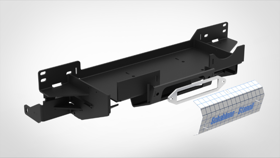 Seilwindenanbausatz (Toyota Land Cruiser 2018-2025) ohne Winde