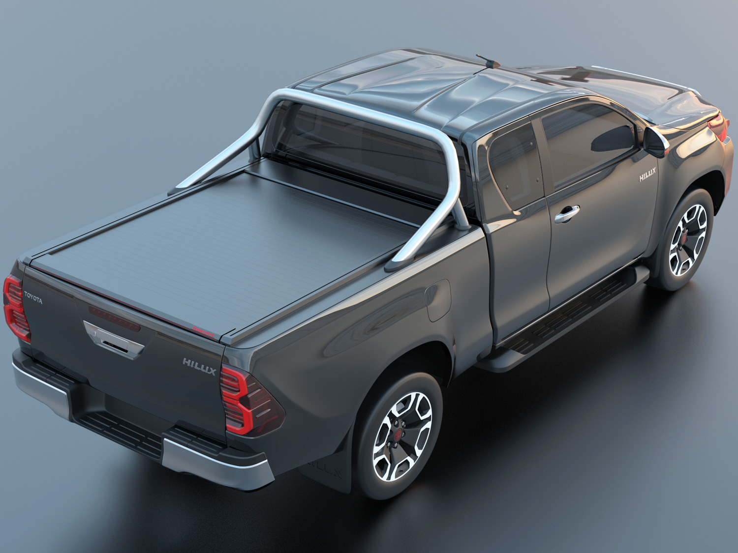 Laderaumabdeckung Tessera SE für Toyota Hilux Revo 2016+ mit OEM Überrollbügel S/C TESS 15171 SE black matt Laderaumabdeckung Tessera SE für Toyota Hilux Revo 2016+ mit OEM Überrollbügel S/C TESS 15171 SE black matt