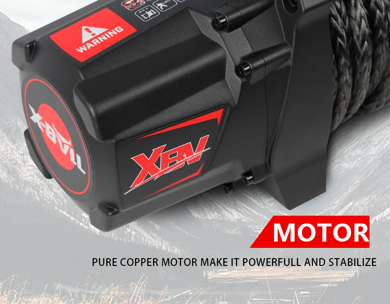 12V X-BULL Seilwinde 12000 LBS (5443 KG) Synthetikseil Offroad 4x4 12V X-BULL Seilwinde 12000 LBS (5443 KG) Synthetikseil Offroad 4x4