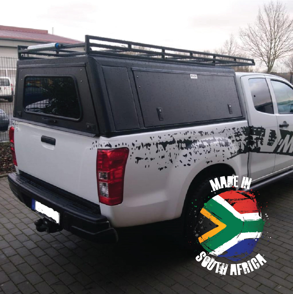 Alu-Cab Hardtop "Explorer" für Isuzu D-Max 2012+ Space-Kabine schwarz/glatt Alu-Cab Hardtop "Explorer" für Isuzu D-Max 2012+ Space-Kabine schwarz/glatt
