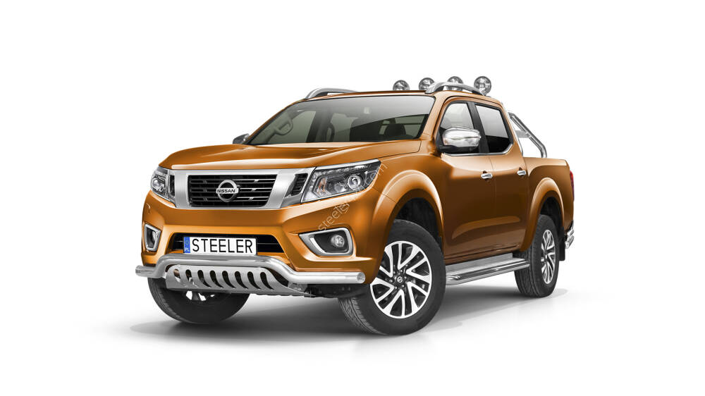 Frontschutzbügel mit Blech bis Kennzeichen - Nissan Navara (2015 -) Frontschutzbügel mit Blech bis Kennzeichen - Nissan Navara (2015 -)