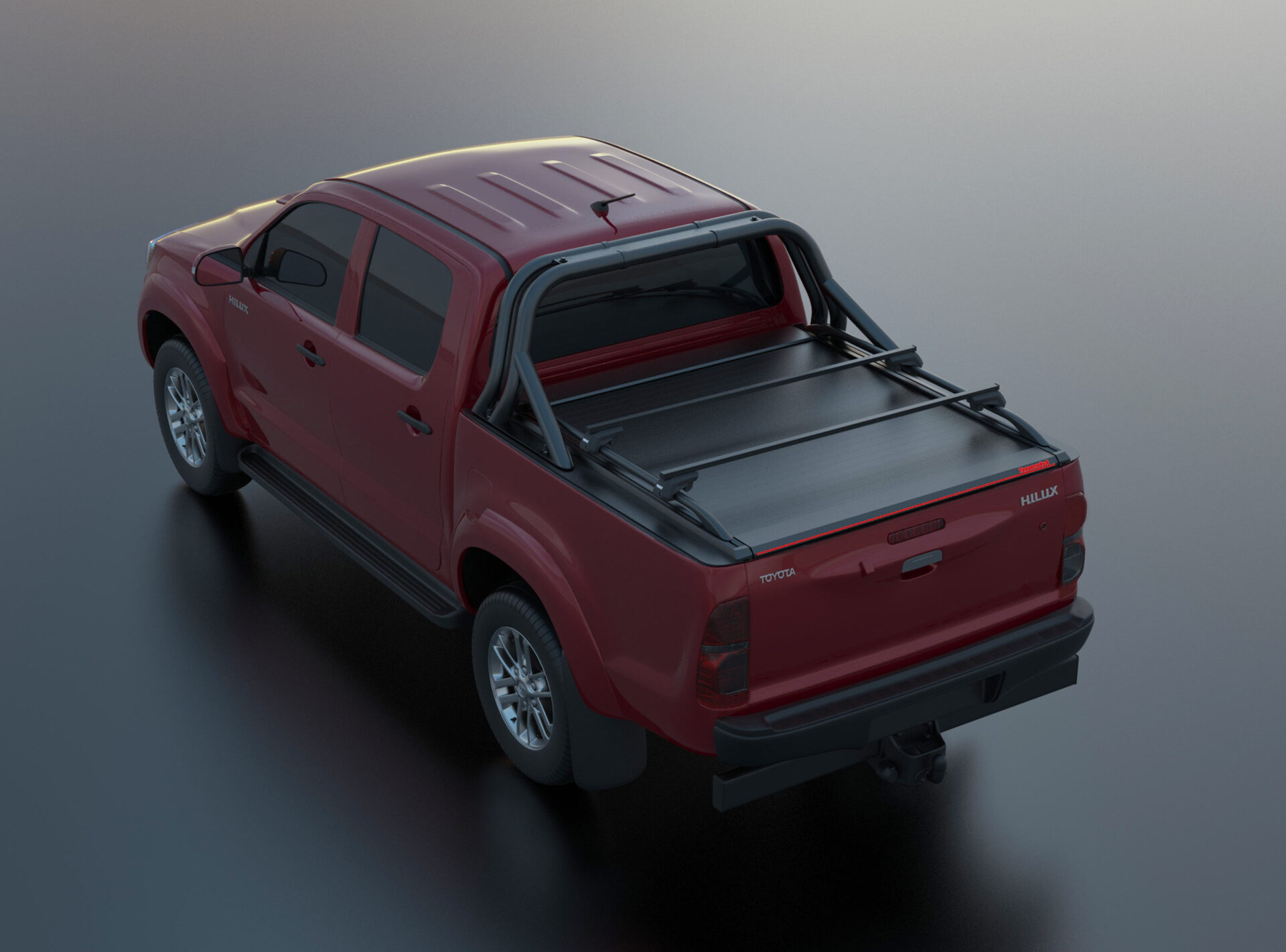 Laderaumabdeckung Tessera SE für Toyota Hilux (Vigo) '03-2005->'06-2016 D/C TESS 150 SE black matt Laderaumabdeckung Tessera SE für Toyota Hilux (Vigo) '03-2005->'06-2016 D/C TESS 150 SE black matt