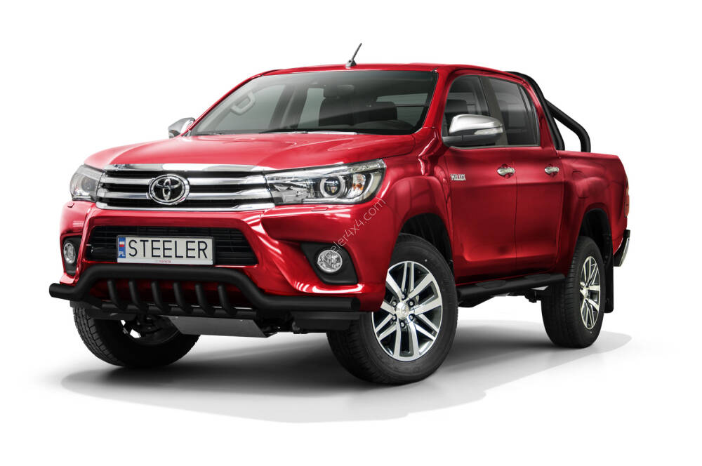Frontschutzbügel mit Grill bis Kennzeichen - Toyota Hilux (2015 - 2018)