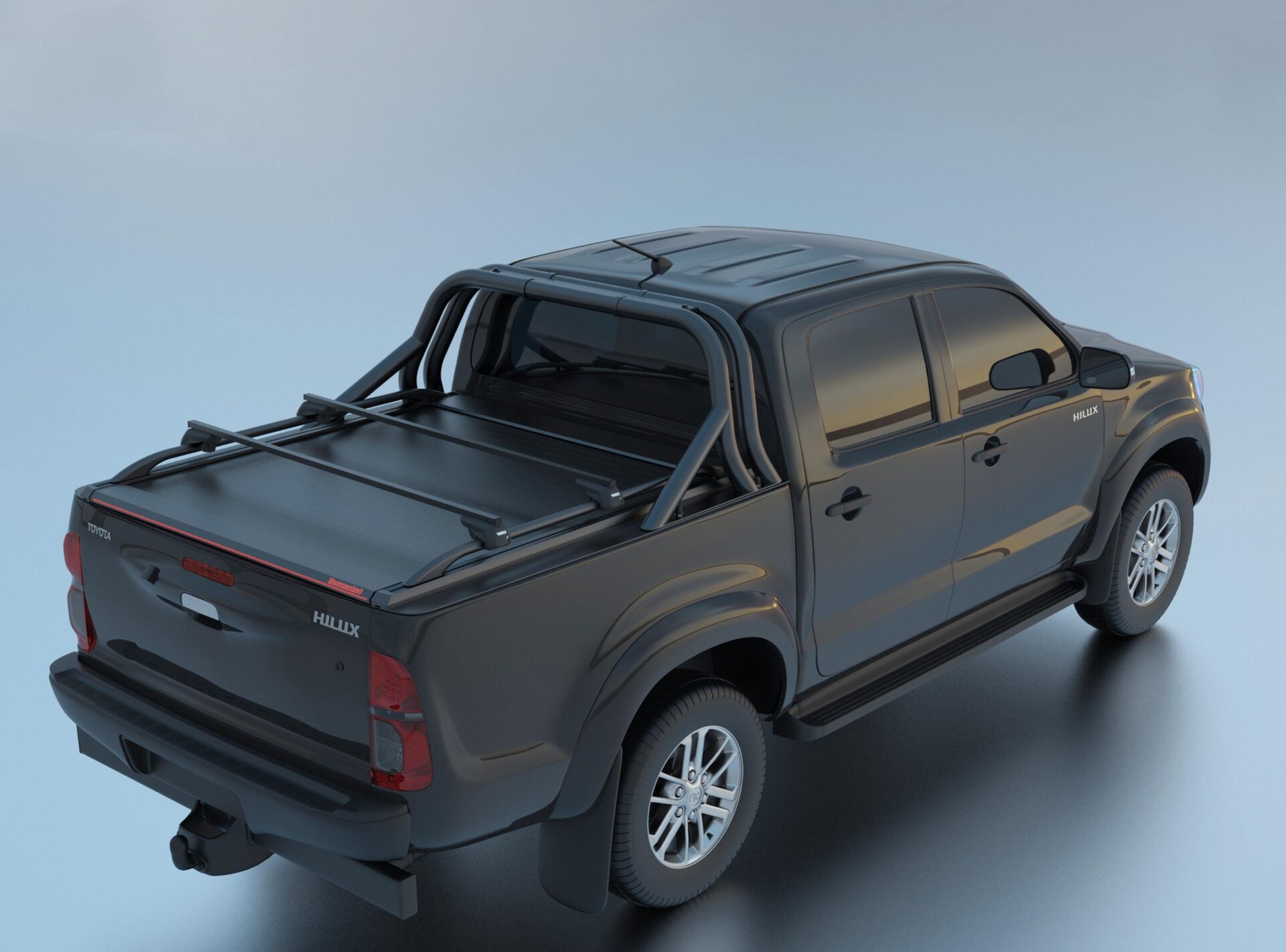 Laderaumabdeckung Tessera SE für Toyota Hilux (Vigo) '03-2005->'06-2016 D/C TESS 150 SE black matt