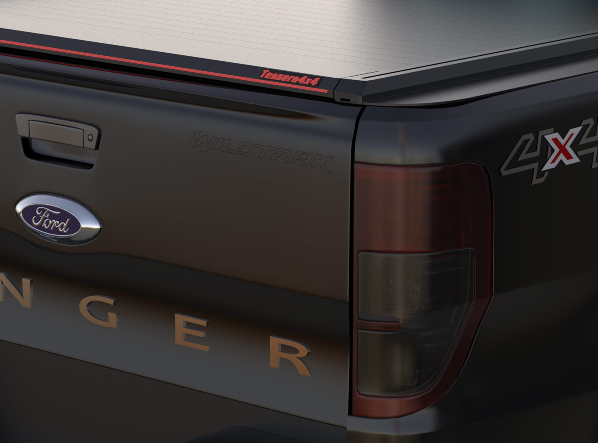 Laderaumabdeckung Tessera SE für Ford Ranger XL/XLT S/C ab 2012+ & 2016+ & 2020+ TESS 1507 SE black matt Laderaumabdeckung Tessera SE für Ford Ranger XL/XLT S/C ab 2012+ & 2016+ & 2020+ TESS 1507 SE black matt