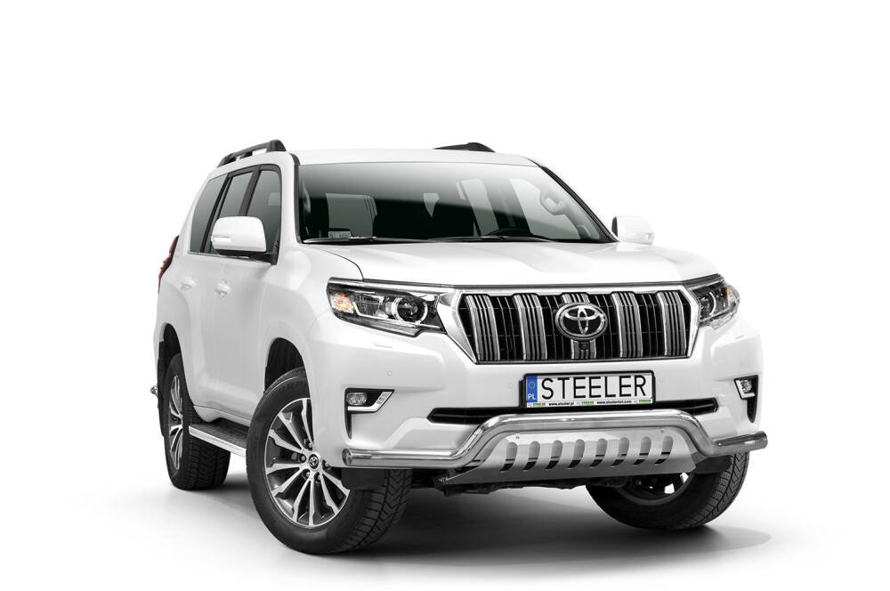 Frontschutzbügel mit Blech bis Kennzeichen - Toyota Land Cruiser 150 (2017 -)