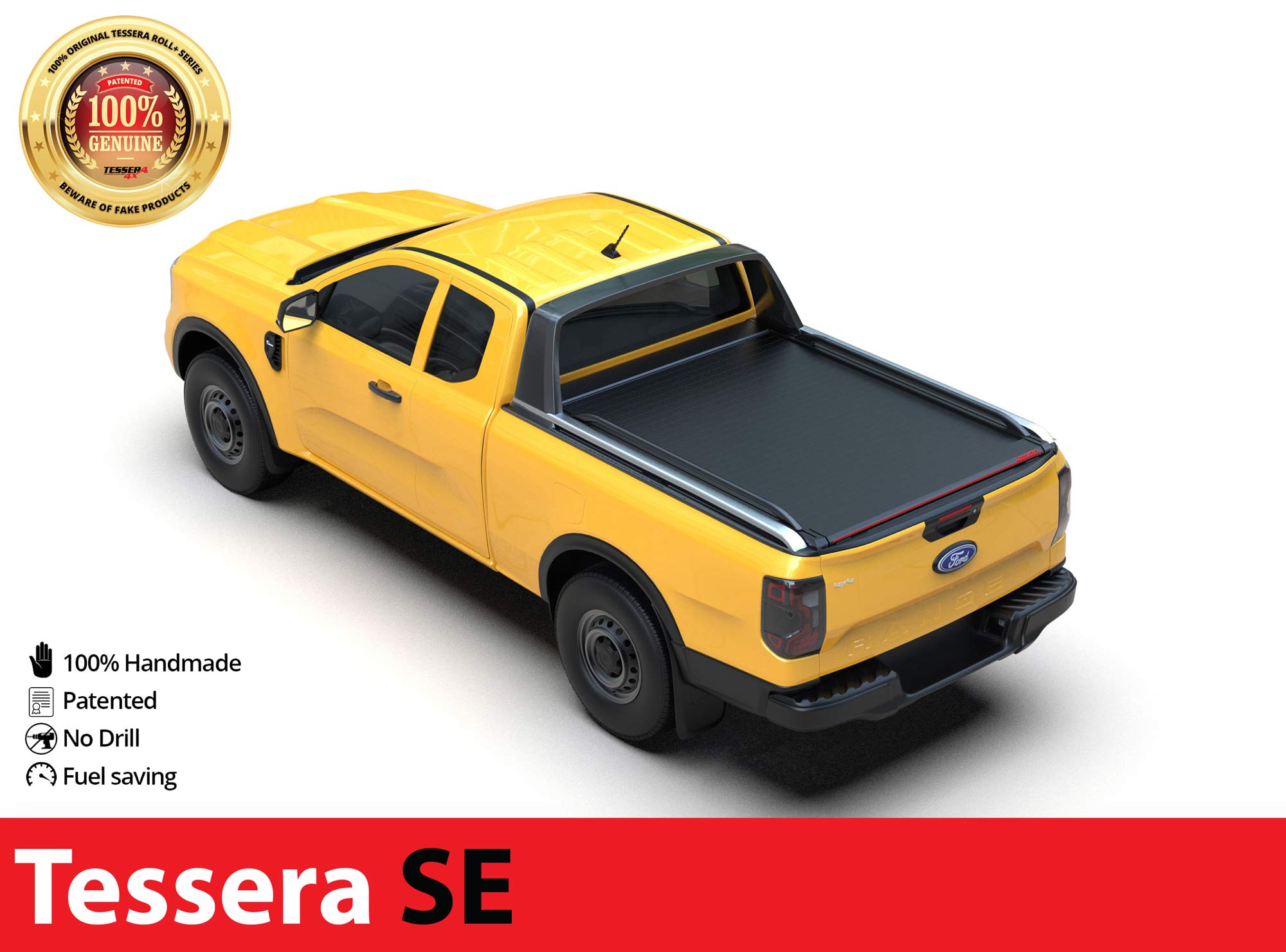 Laderaumabdeckung Tessera SE für FORD Ranger Wildtrak T6.2 P703 2023+ Extrakabine TESS 15090 SE black matt Laderaumabdeckung Tessera SE für FORD Ranger Wildtrak T6.2 P703 2023+ Extrakabine TESS 15090 SE black matt