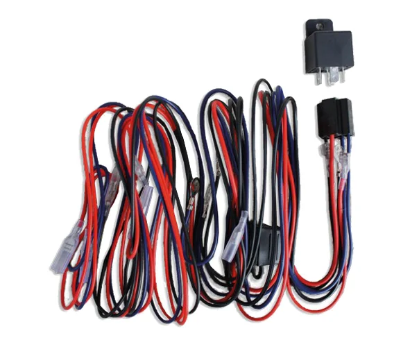 Strands Cabel kit for 3 Extra Lights Includes Wires, relay, line fuse