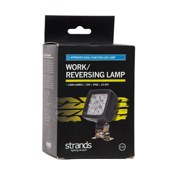 Strands Work/Reversing light E-approved 9 OSRAM LED, plastic housing