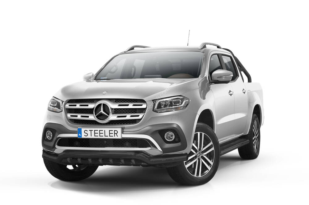 Frontschutzbügel mit Grill bis Kennzeichen - Mercedes-Benz X-Class (2017 -)