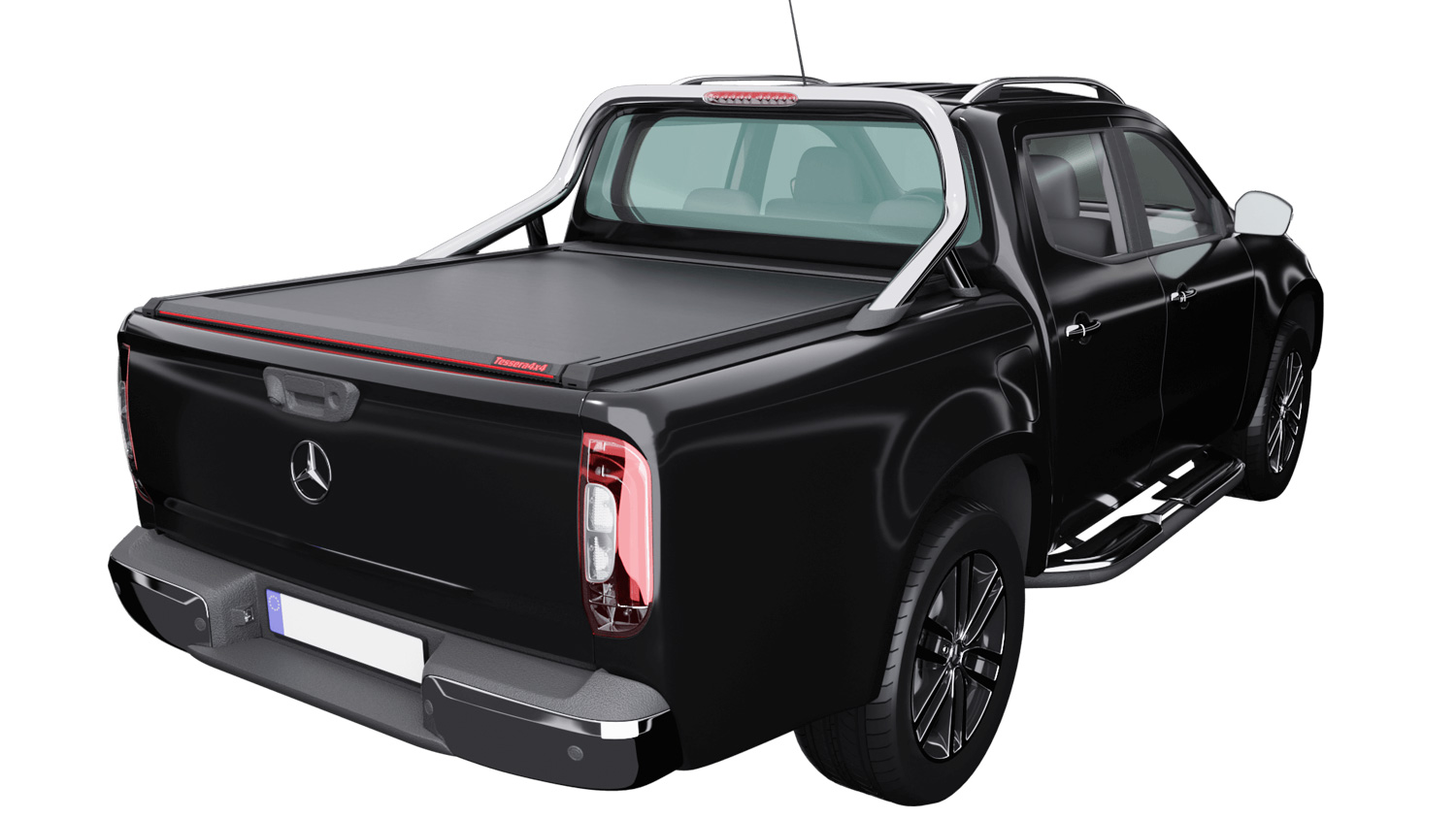 Laderaumabdeckung Tessera SE für Mercedes X-Klasse 2021+ D/C mit OEM Rollbar TESS 15191 SE black matt