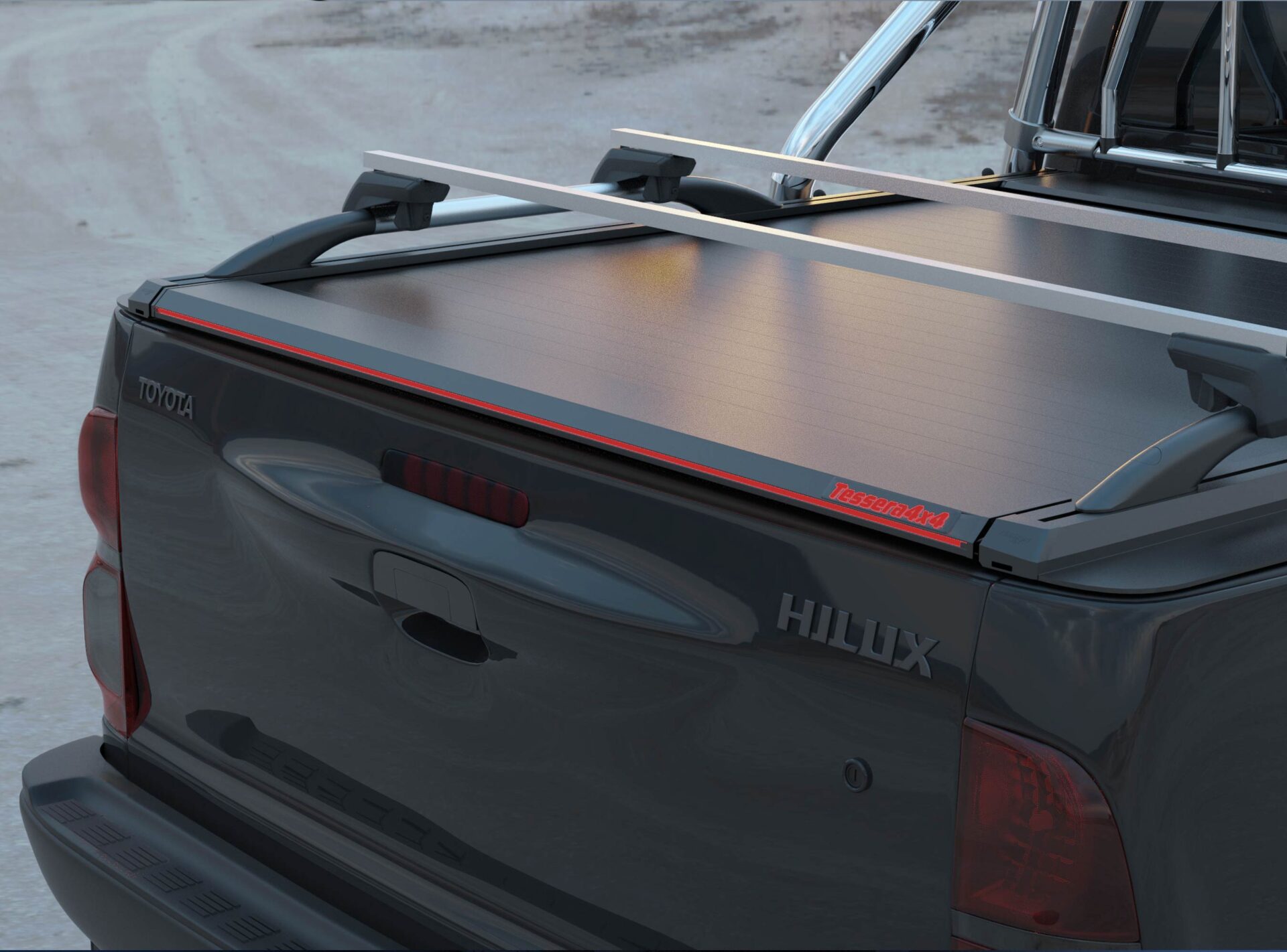 Laderaumabdeckung Tessera SE für Toyota Hilux (Vigo) '03-2005->'06-2016 D/C TESS 150 SE black matt Laderaumabdeckung Tessera SE für Toyota Hilux (Vigo) '03-2005->'06-2016 D/C TESS 150 SE black matt