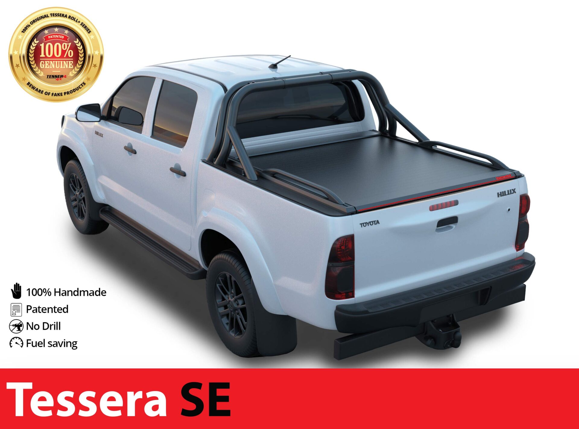 Laderaumabdeckung Tessera SE für Toyota Hilux (Vigo) '03-2005->'06-2016 D/C TESS 150 SE black matt Laderaumabdeckung Tessera SE für Toyota Hilux (Vigo) '03-2005->'06-2016 D/C TESS 150 SE black matt