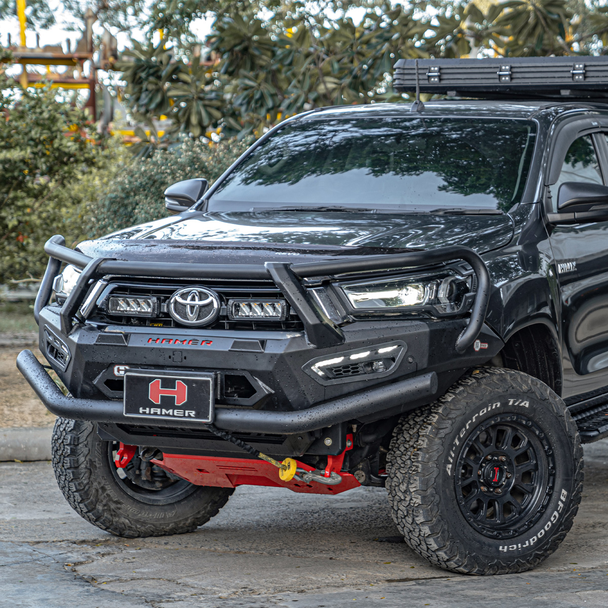 AM111-PT Hamer ATLAS EC Plus Series Stahlstoßstange Toyota Hilux Invincible ab 2021 mit EC Zulassung