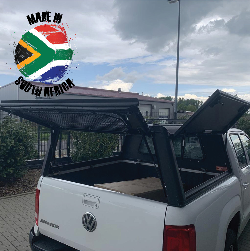 Alu-Cab Hardtop Explorer VW Amarok 2010+ Doppelkabine schwarz/ geriffelt