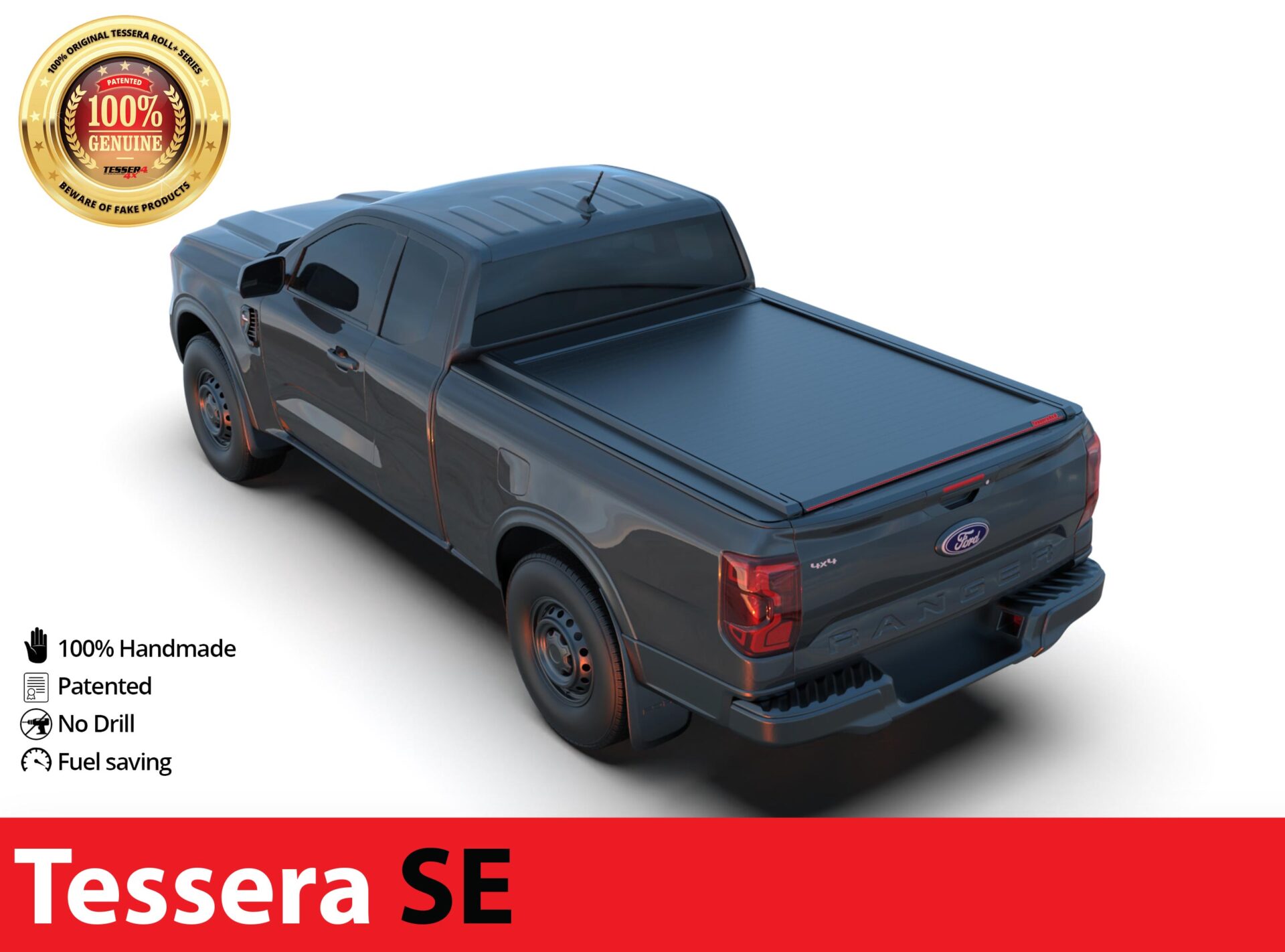 Laderaumabdeckung Tessera SE für Ford Ranger T6.2 (P703) 2023+ S/C TESS 15070 SE black matt Laderaumabdeckung Tessera SE für Ford Ranger T6.2 (P703) 2023+ S/C TESS 15070 SE black matt