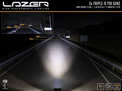 Lazer Lamps Kühlergrill-Kit Ford Transit (2019+) inkl. 2x Triple-R 750 G2 Standard