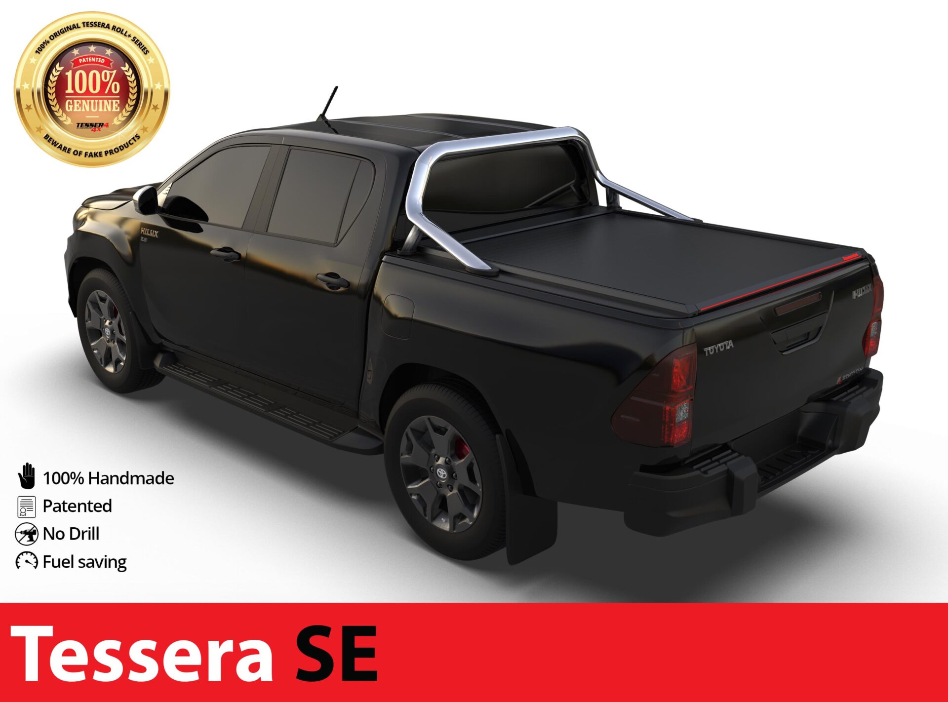 Laderaumabdeckung Tessera SE für Toyota Hilux Revo 2016+ mit OEM Überrollbügel D/C TESS 15161 SE black matt Laderaumabdeckung Tessera SE für Toyota Hilux Revo 2016+ mit OEM Überrollbügel D/C TESS 15161 SE black matt