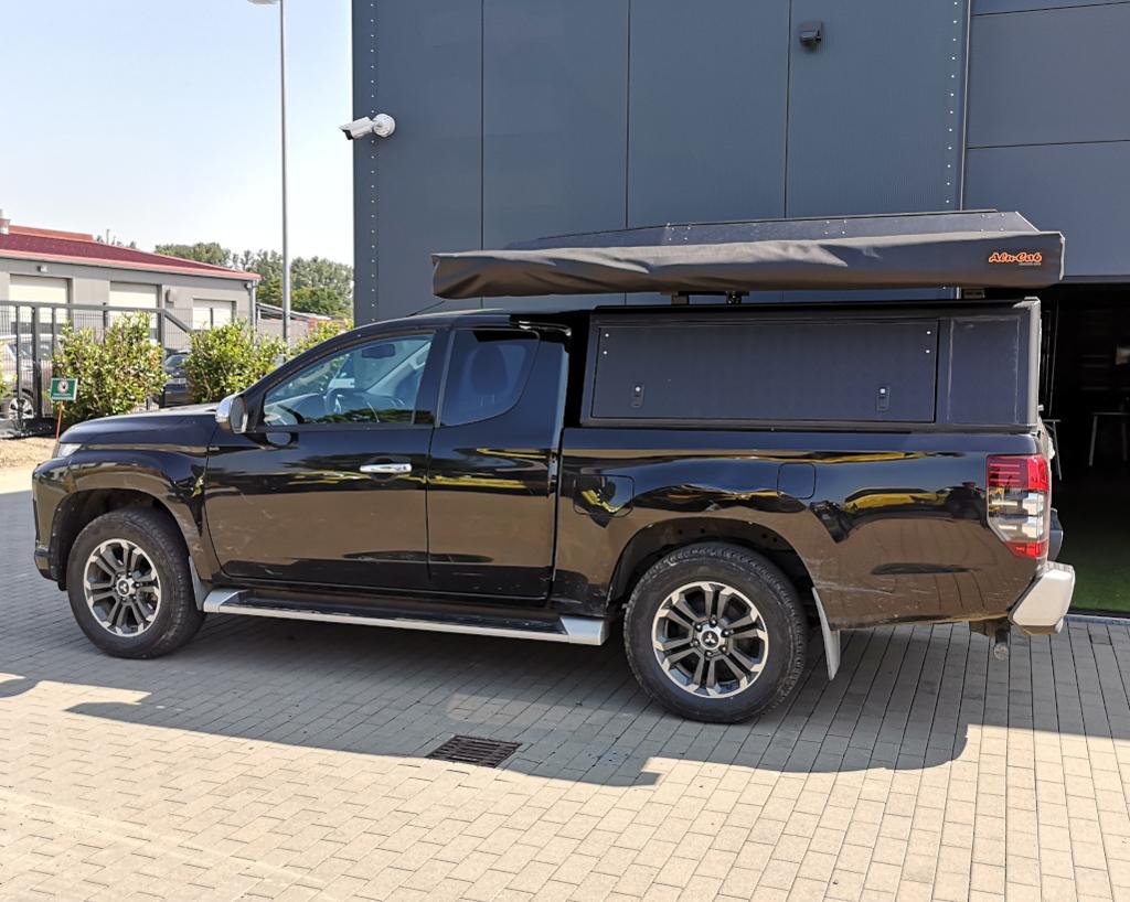 Alu-Cab Hardtop Explorer Mitsubishi L200 2016+ Club-Cab schwarz/ geriffelt Alu-Cab Hardtop Explorer Mitsubishi L200 2016+ Club-Cab schwarz/ geriffelt