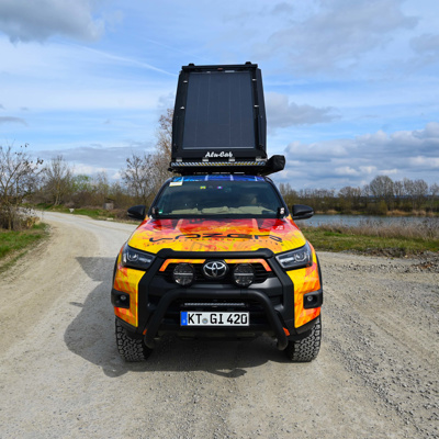 Flexibles Solarpanel "Panda" für Alu-Cab Dachzelte, Hubdächer & Camper - 300W, transparent