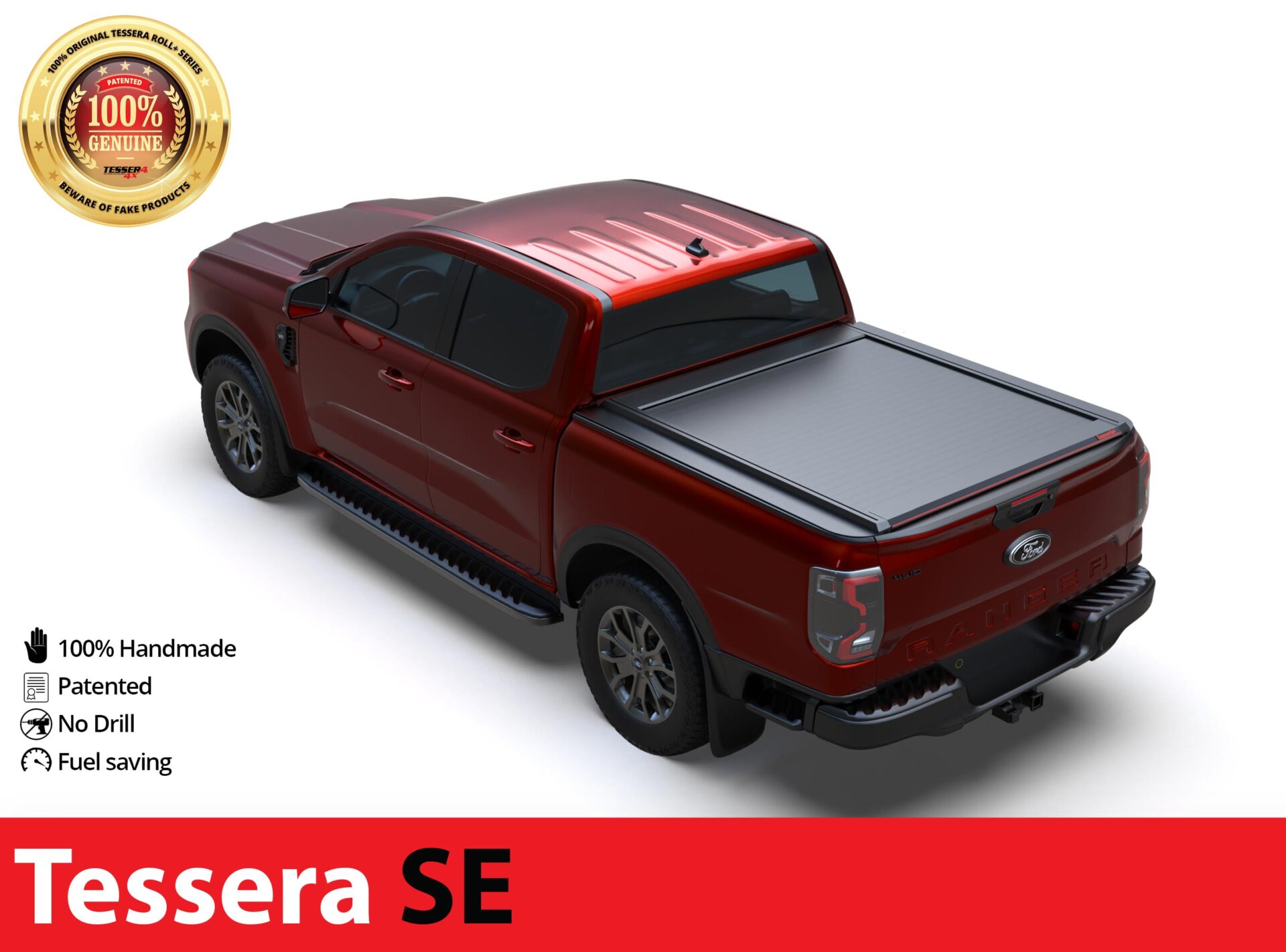 Laderaumabdeckung Tessera SE für Ford Ranger Raptor T6.2 (P703) 2023+ D/C TESS 15061 SE black matt Laderaumabdeckung Tessera SE für Ford Ranger Raptor T6.2 (P703) 2023+ D/C TESS 15061 SE black matt