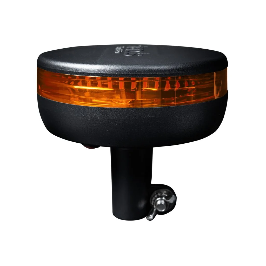 CRUISE LIGHT BEACON WARNING LIGHT LED – POLE MOUNTING/DIN, AMBER LENS CRUISE LIGHT BEACON WARNING LIGHT LED – POLE MOUNTING/DIN, AMBER LENS