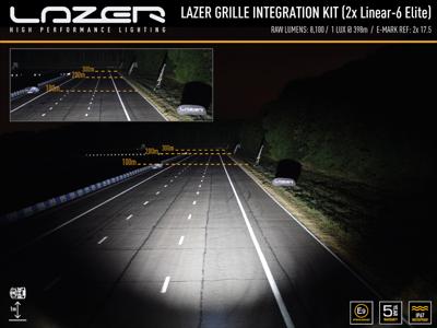 Lazer Lamps Kühlergrill-Kit Dodge RAM 1500 DT Limited 2019+ Inkl. 2x Linear-6 Elite