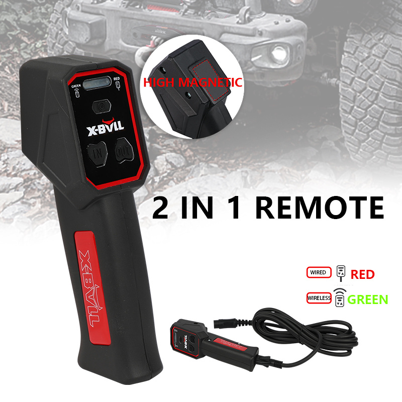 12V X-BULL Seilwinde 12000 LBS (5443 KG) Synthetikseil Offroad 4x4