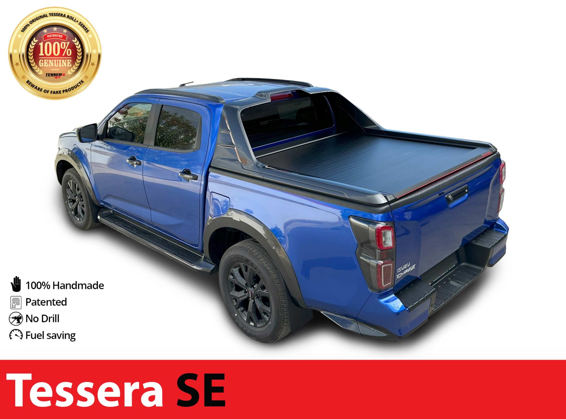 Laderaumabdeckung Tessera SE für ISUZU D-Max 2021+ mit OEM Rollbar D/C TESS 150411 SE black matt Laderaumabdeckung Tessera SE für ISUZU D-Max 2021+ mit OEM Rollbar D/C TESS 150411 SE black matt
