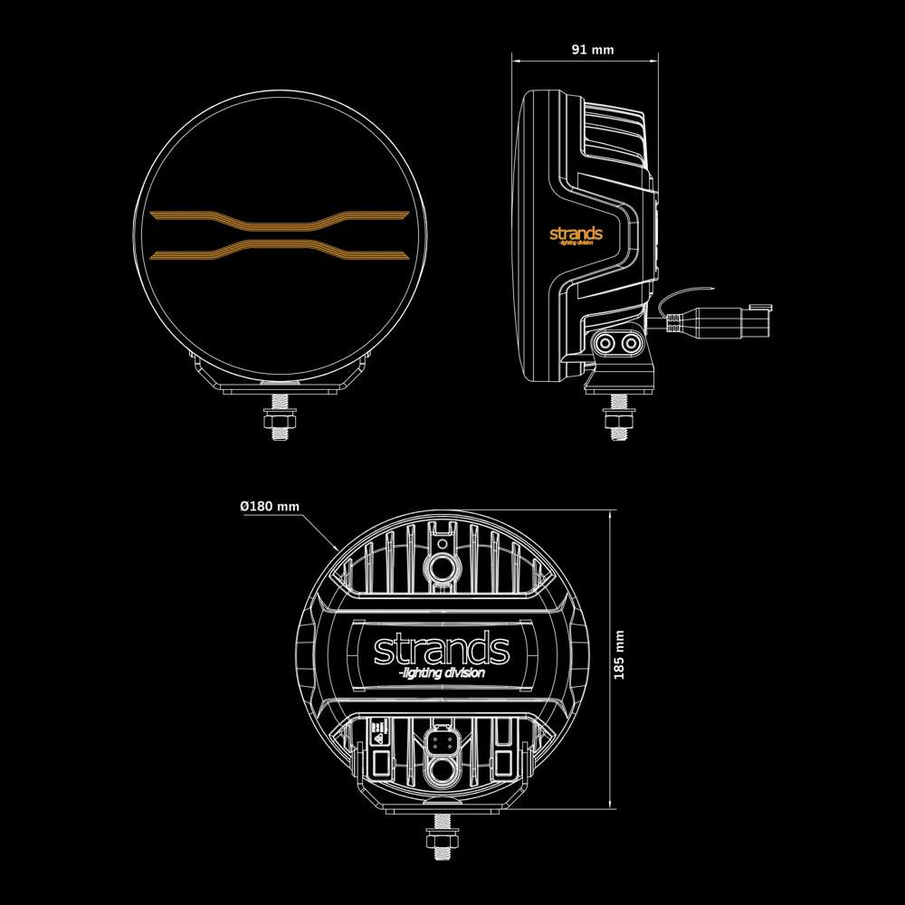 FOR9T DRAGON DRIVE DRIVING LIGHT 7" FOR9T DRAGON DRIVE DRIVING LIGHT 7"